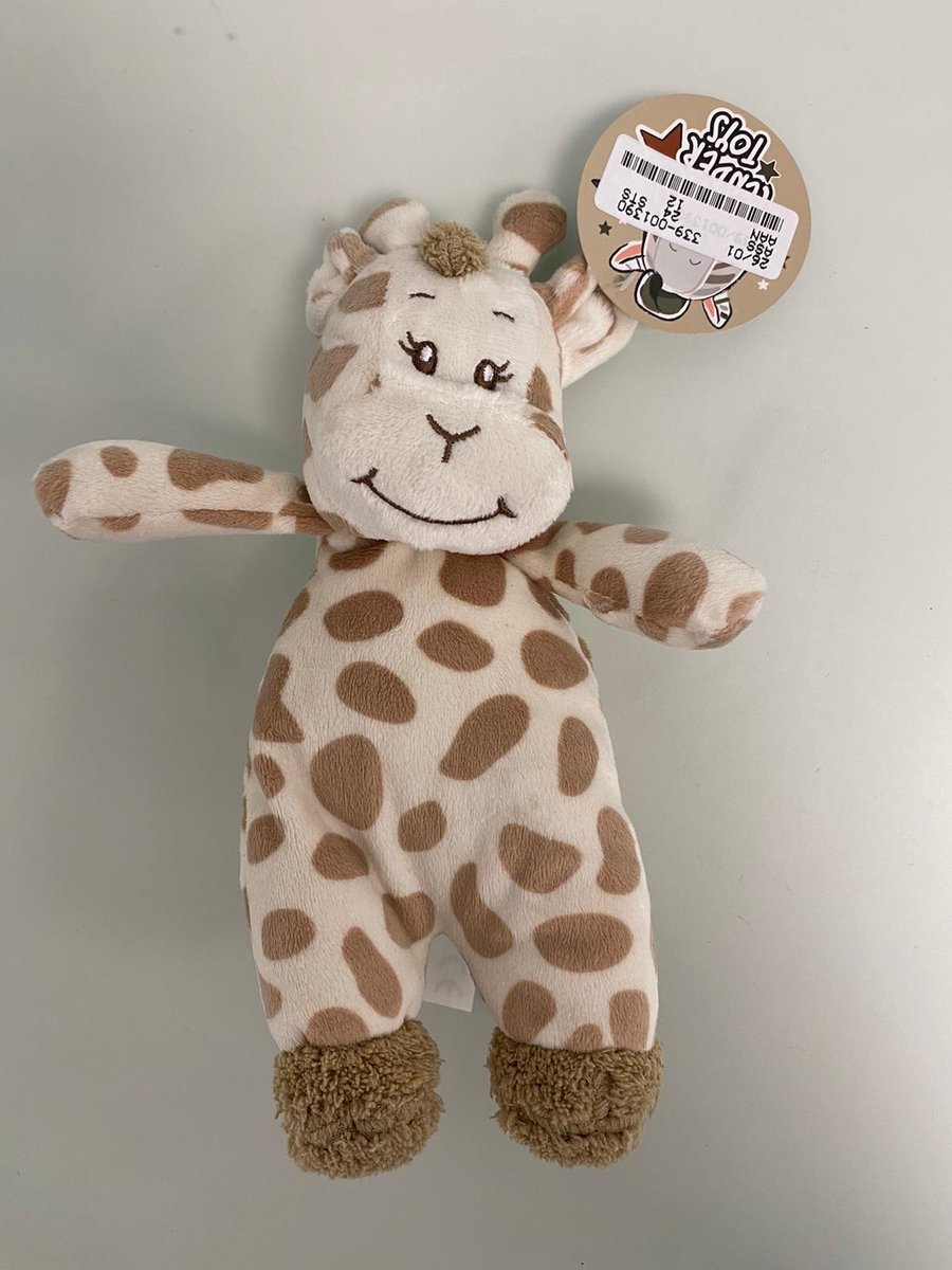 Tender Toys: zacht knuffeldier voor kinderen - 1 stuk (giraffe)