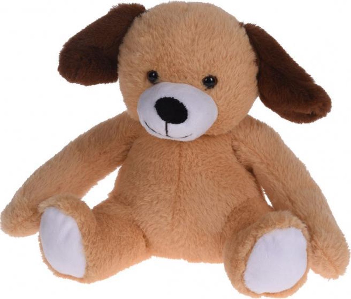 knuffeldier hond junior 20 x 22 cm pluche bruin