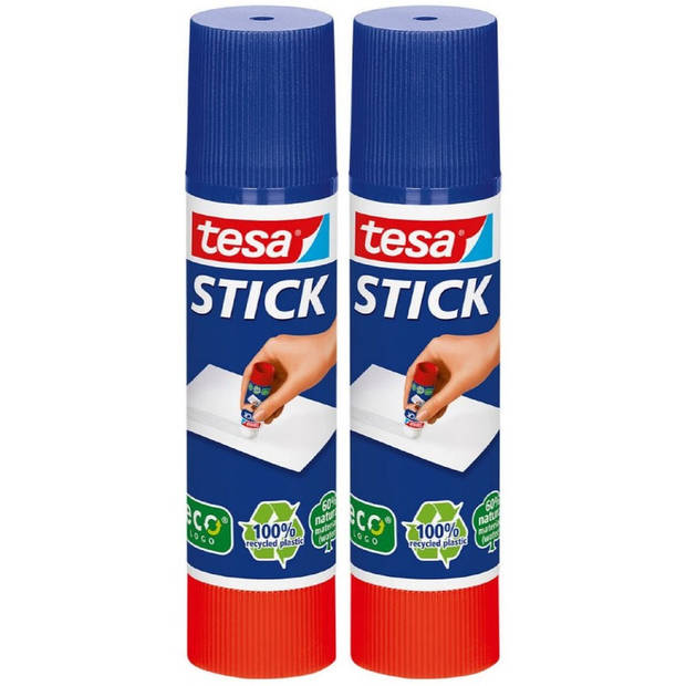 2x Tesa lijm stift knutselbenodigdheden - Lijmstift