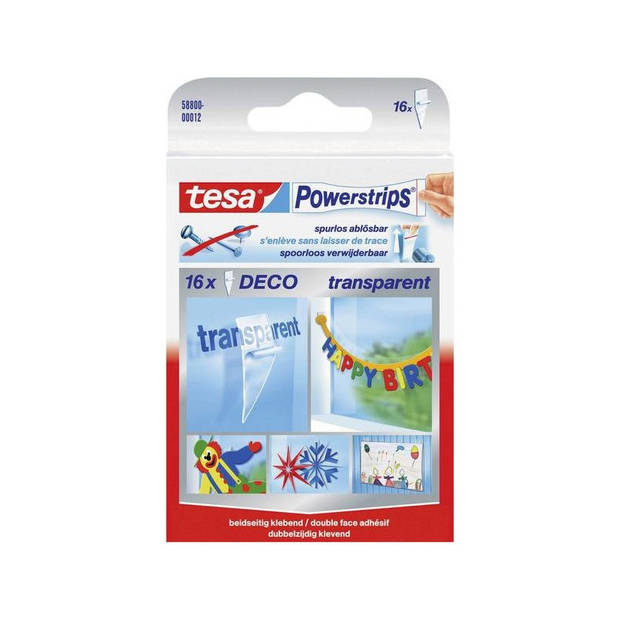 Powerstrips Deco Tesa 16 stuks - Feestdecoratievoorwerp