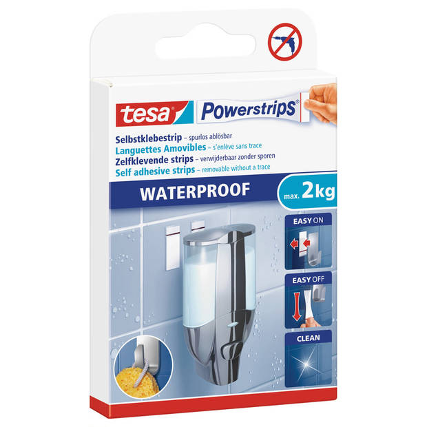 Powerstrips large watervast Tesa 12 stuks - Tape (klussen)