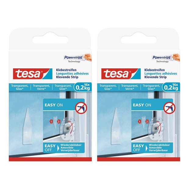 Powerstrips spiegel/ruit Tesa 32 stuks - Tape (klussen)