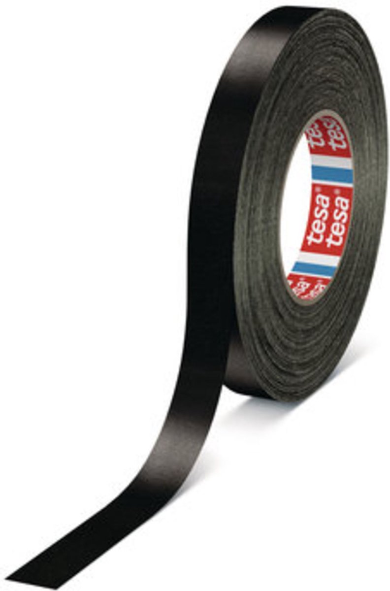 Tesa Premium Gaffa Tape 4651 zwart, 25m, 19mm - Gaffa tape