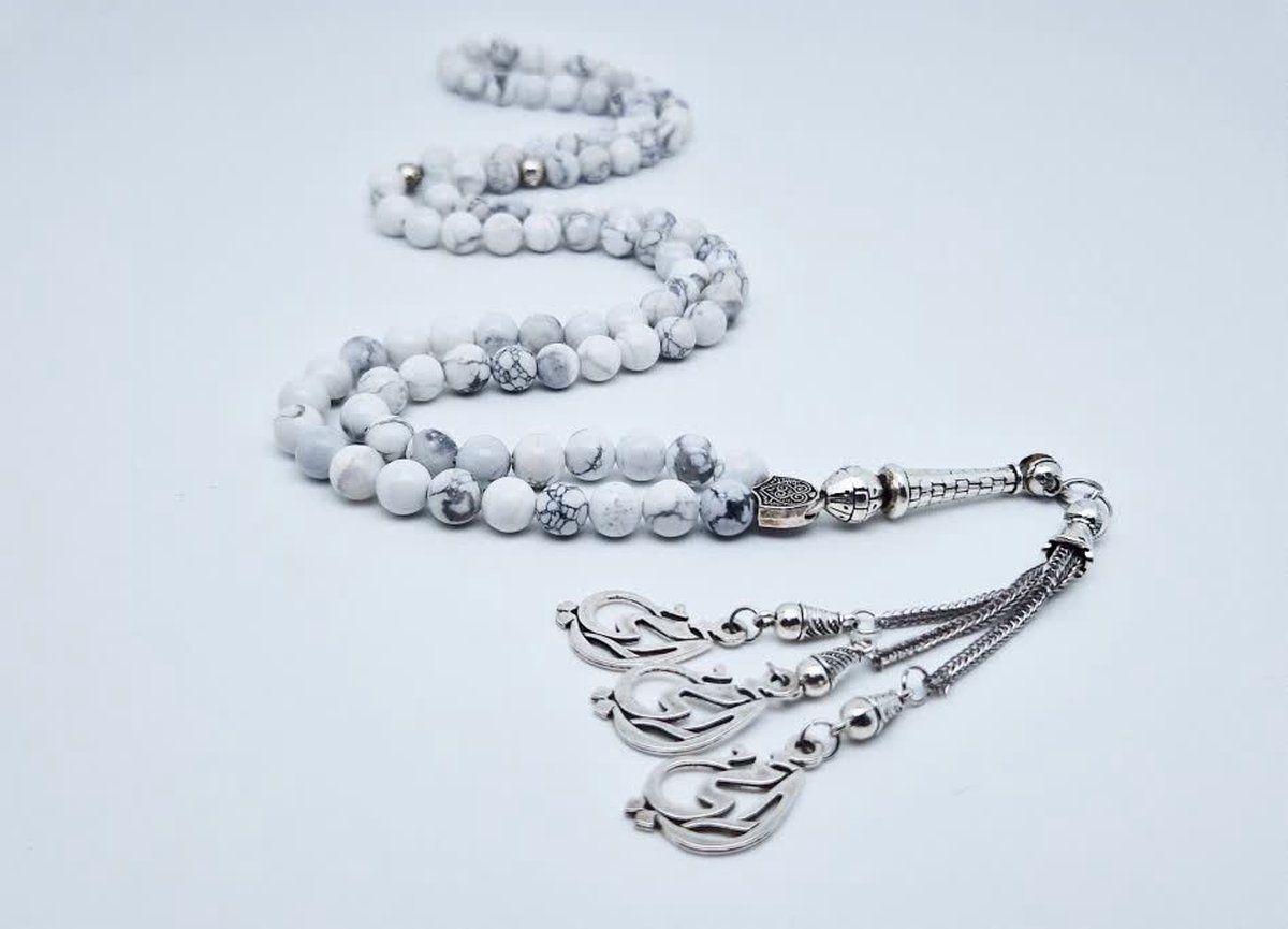 Handgemaakte tesbih natuursteen 