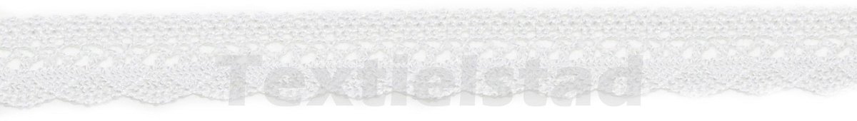 Kloskant katoen 14mm wit - Kloskant - 1,4cm breed - Textielstad