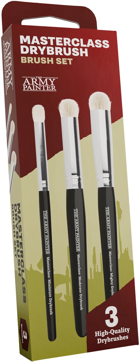  , Masterclass Drybrush Set, 3 Drybrushes