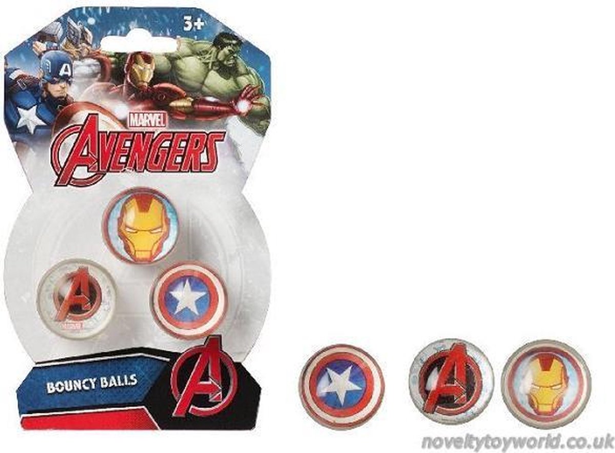 Marvel Avengers - Stuiterballen set - 3 stuks - Bouncy balls