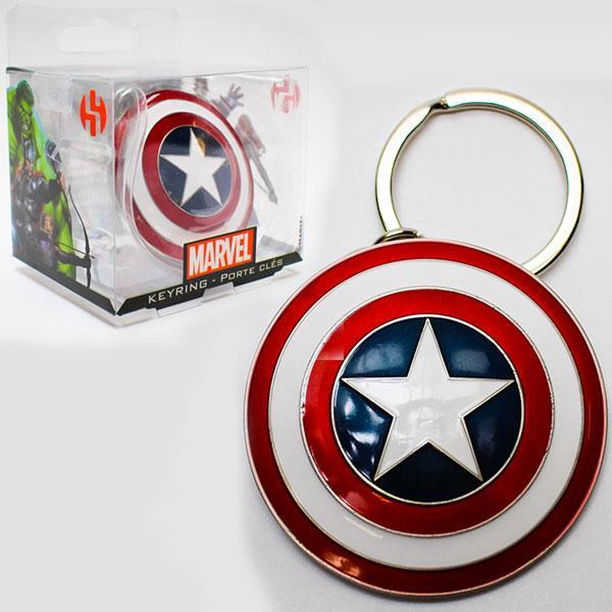 Marvel Avengers Sleutelhanger Metaal Captain America