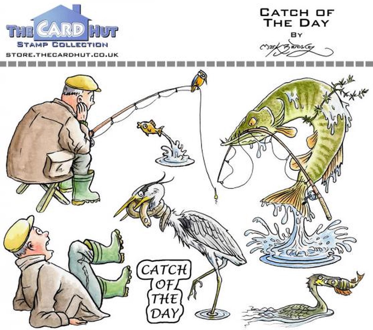 Catch Of The Day Clear Stamps (MBOCOTD) (DISCONTINUED)