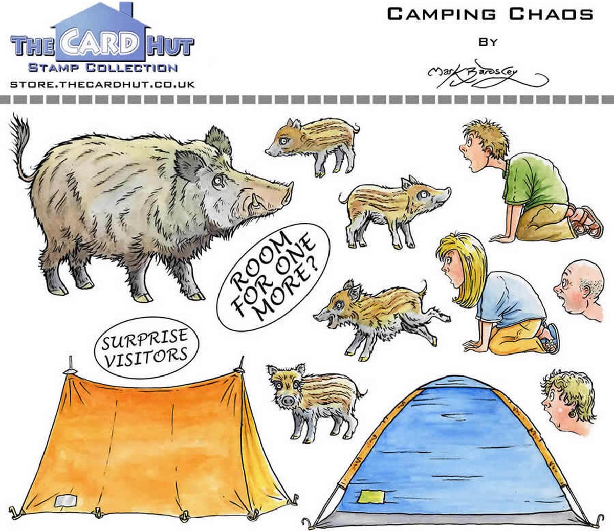 Great Outdoors: Camping Chaos Clear Stamps (MBGOCC)