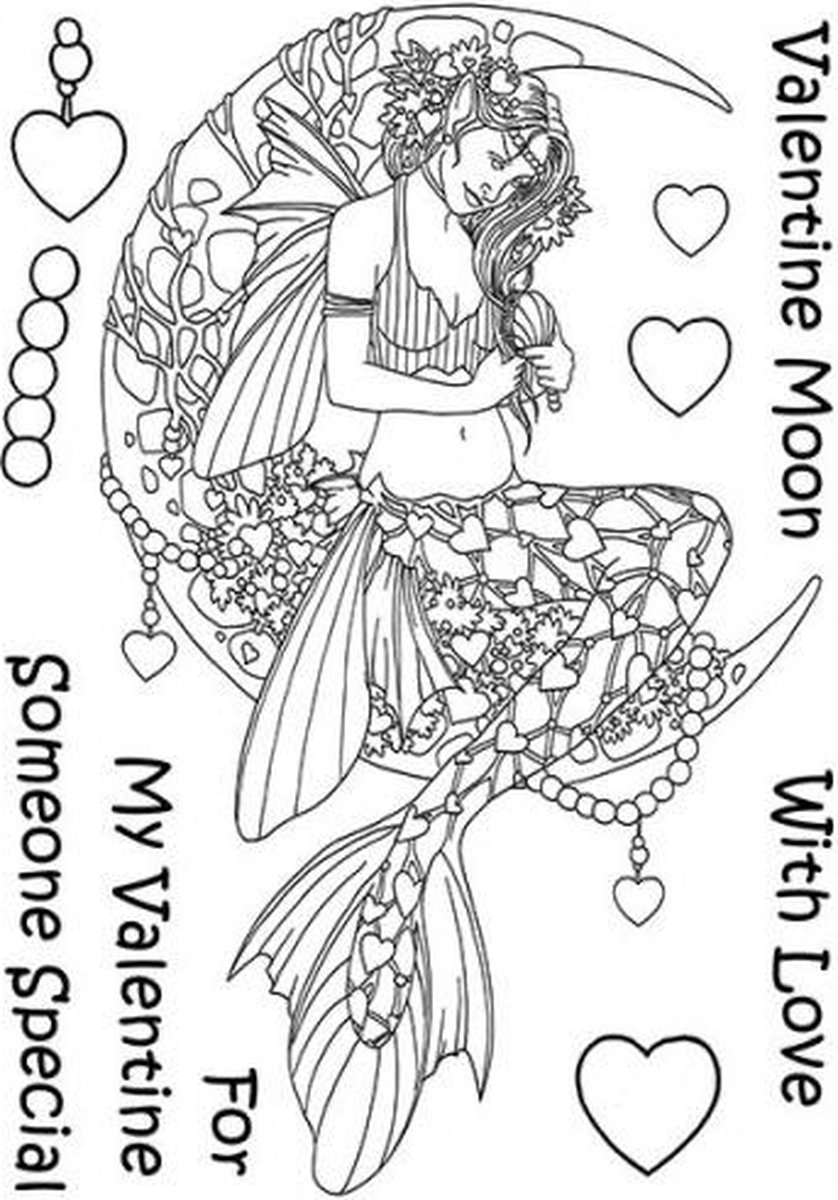 Mythical Creatures: Valentine Moon Clear Stamps (LRMC001) (DISCONTINUED)