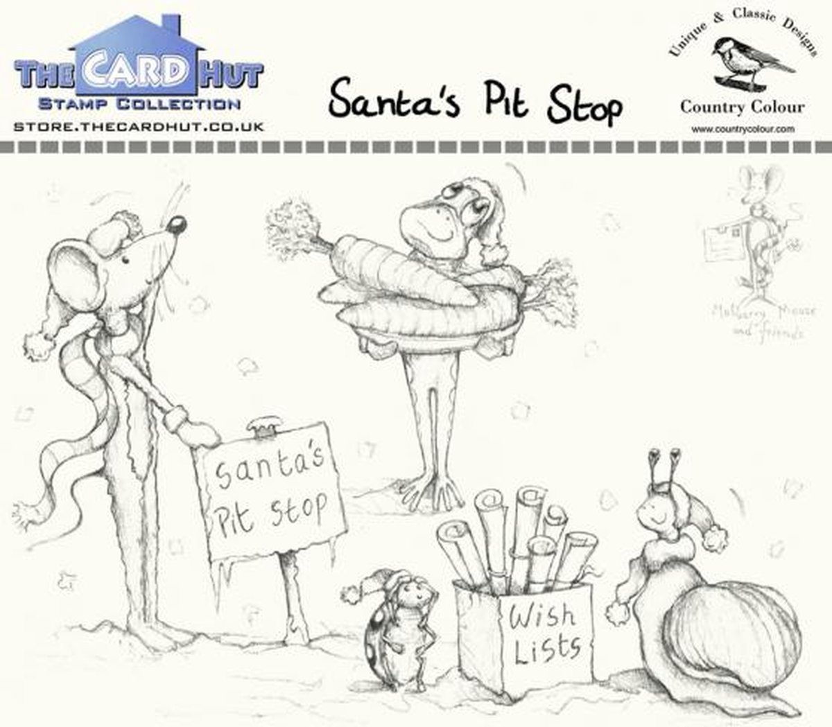 Santas Pit Stop Clear Stamps (CCMMSP) (DISCONTINUED)