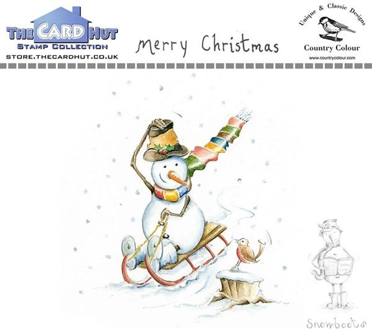 Snowboots: Merry Christmas Clear Stamps (CCSBMC)