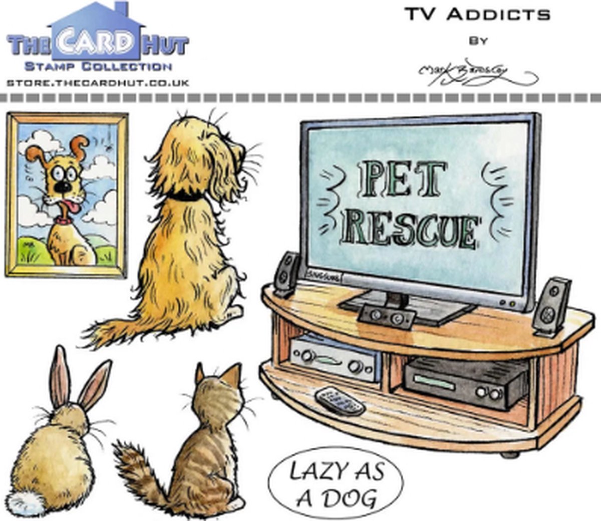 TV Addicts Clear Stamps (MBPTA)