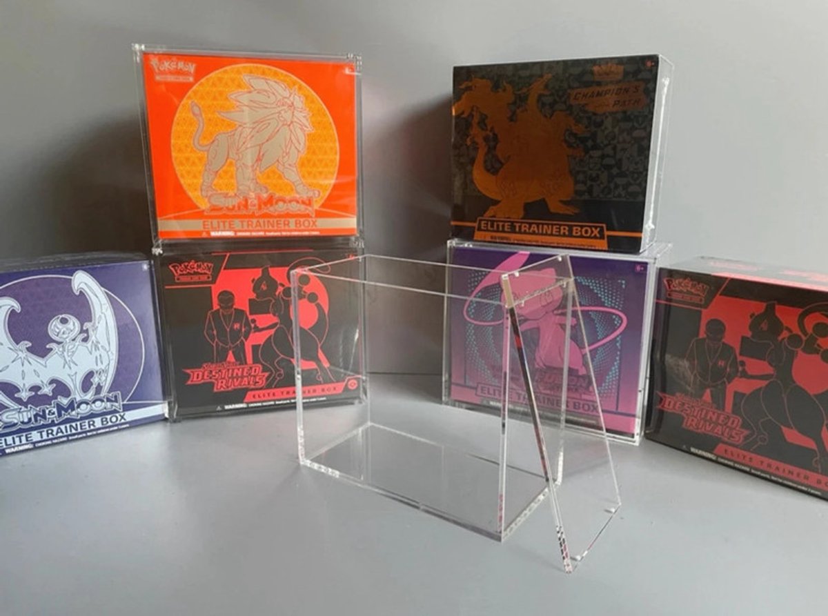 Acryl case elite trainer box ETB Pokémon TCG display protection