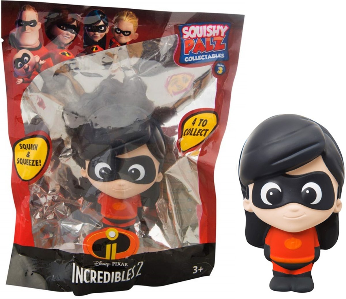 Incredibles 2stressbal voor hand - Violet figuur - 10 cm groot