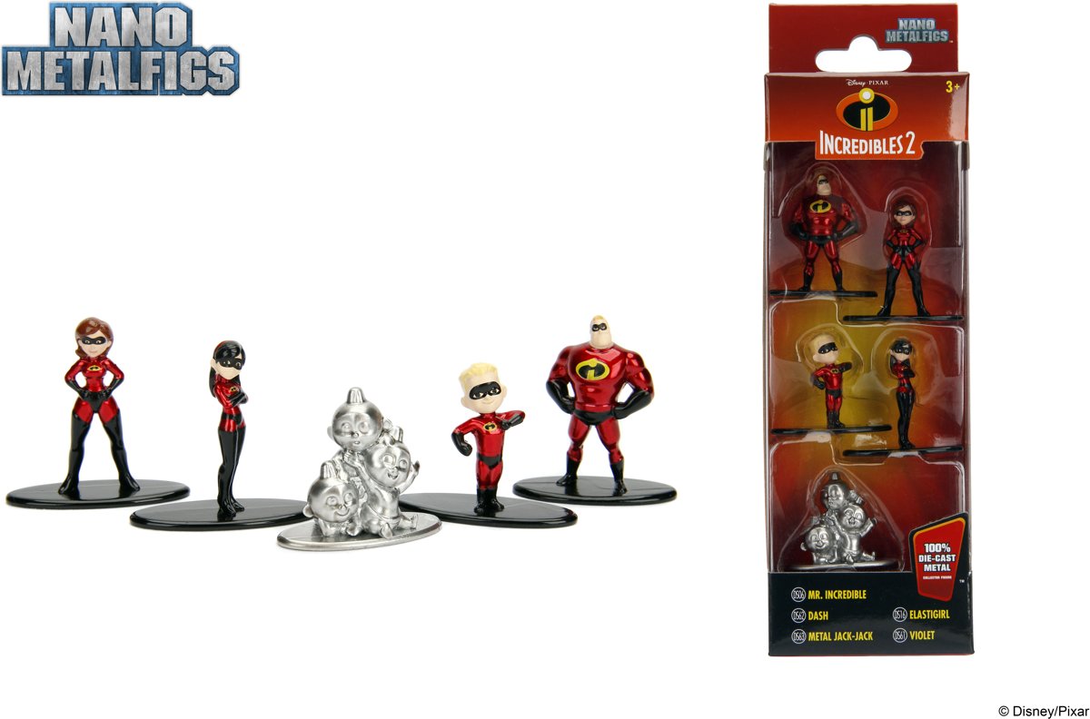 NANO METALFIGS - Disney Incredible 5 pack