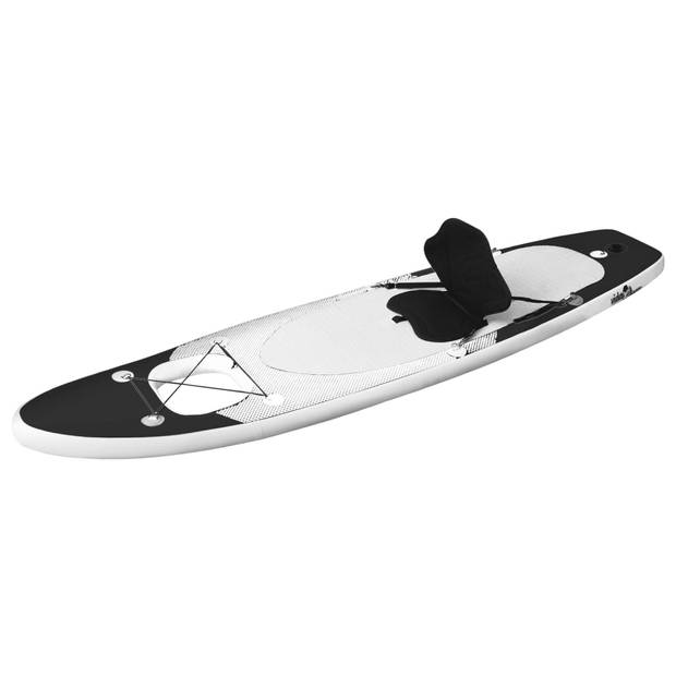   SUP Board - Opblaasbaar - 300 x 76 x 10 cm - PVC - Met venster - Zwart