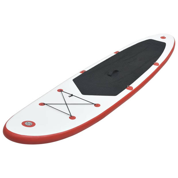   SUP Board - Stand Up Paddleboard - Lengte 300 cm - Rood en wit - PVC en EVA