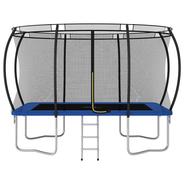 The Living Store Trampoline Rechthoekig - 335x244x90 cm - GS Gecertificeerd Hoge Kwaliteit - Met Veiligheidsnet -