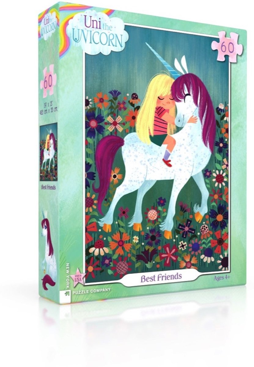 Best Friends - NYPC Uni the Unicorn Collectie Puzzel 60 Stukjes