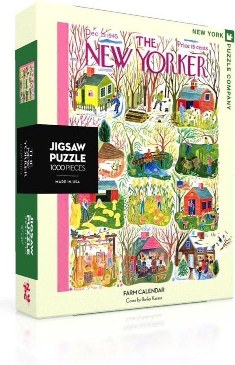 Farm Calendar - NYPC New Yorker Collectie Puzzel 1000 Stukjes Overig - Overig