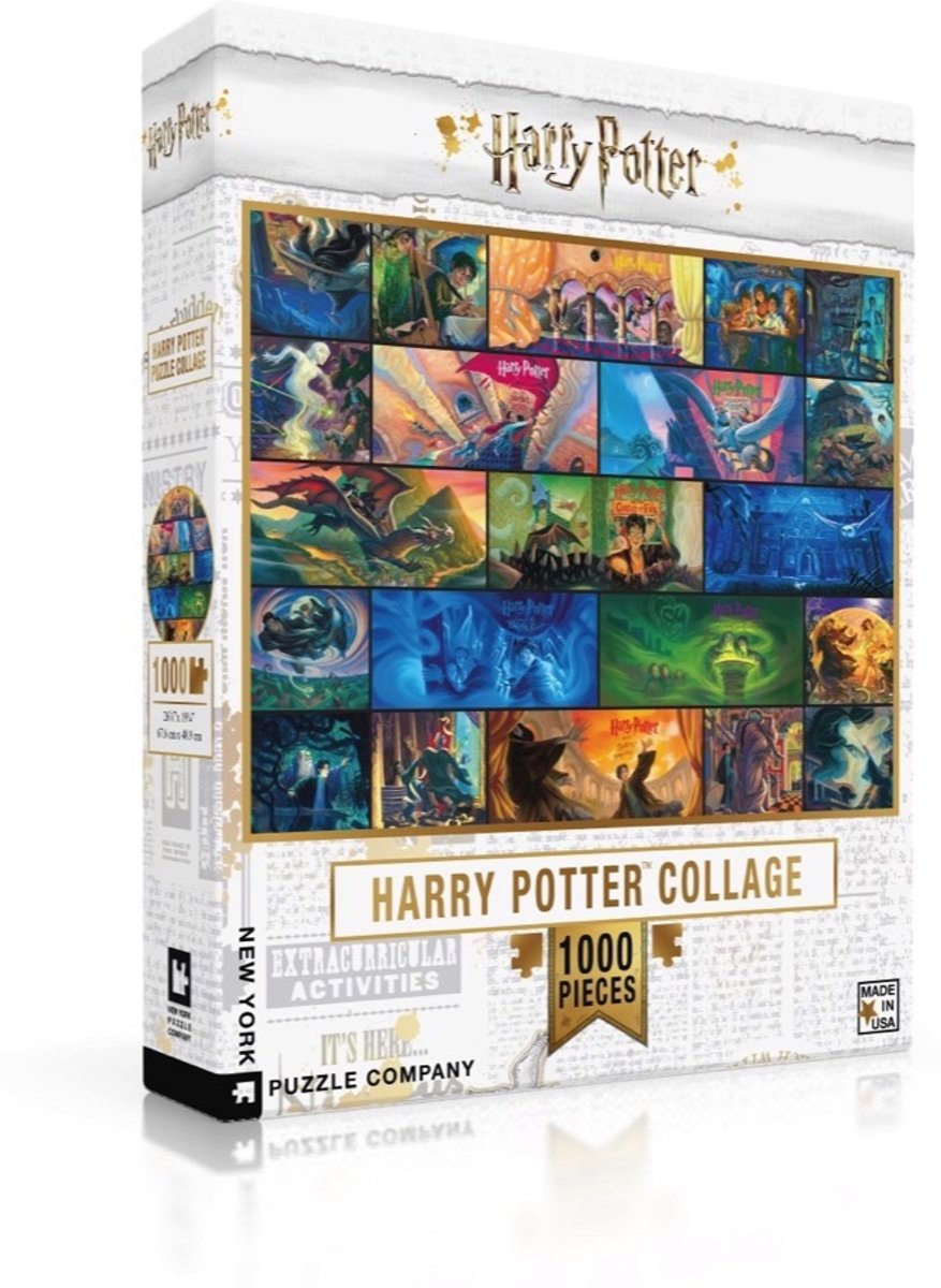 Harry Potter Collage - NYPC Harry Potter Collectie Puzzel 1000 Stukjes