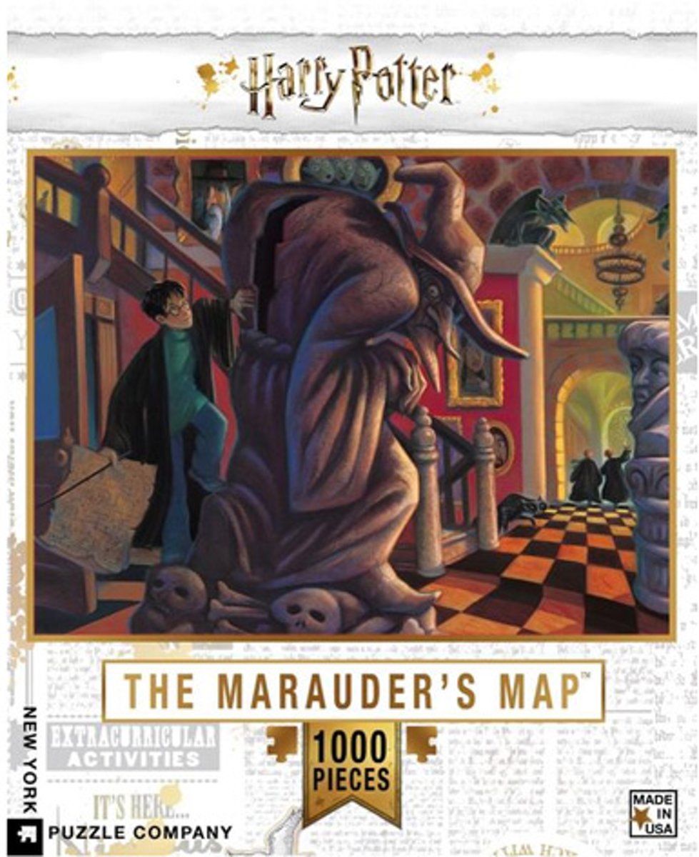 Harry Potter Marauders Map puzzel - 1000 stukjes - New York Puzzle Company