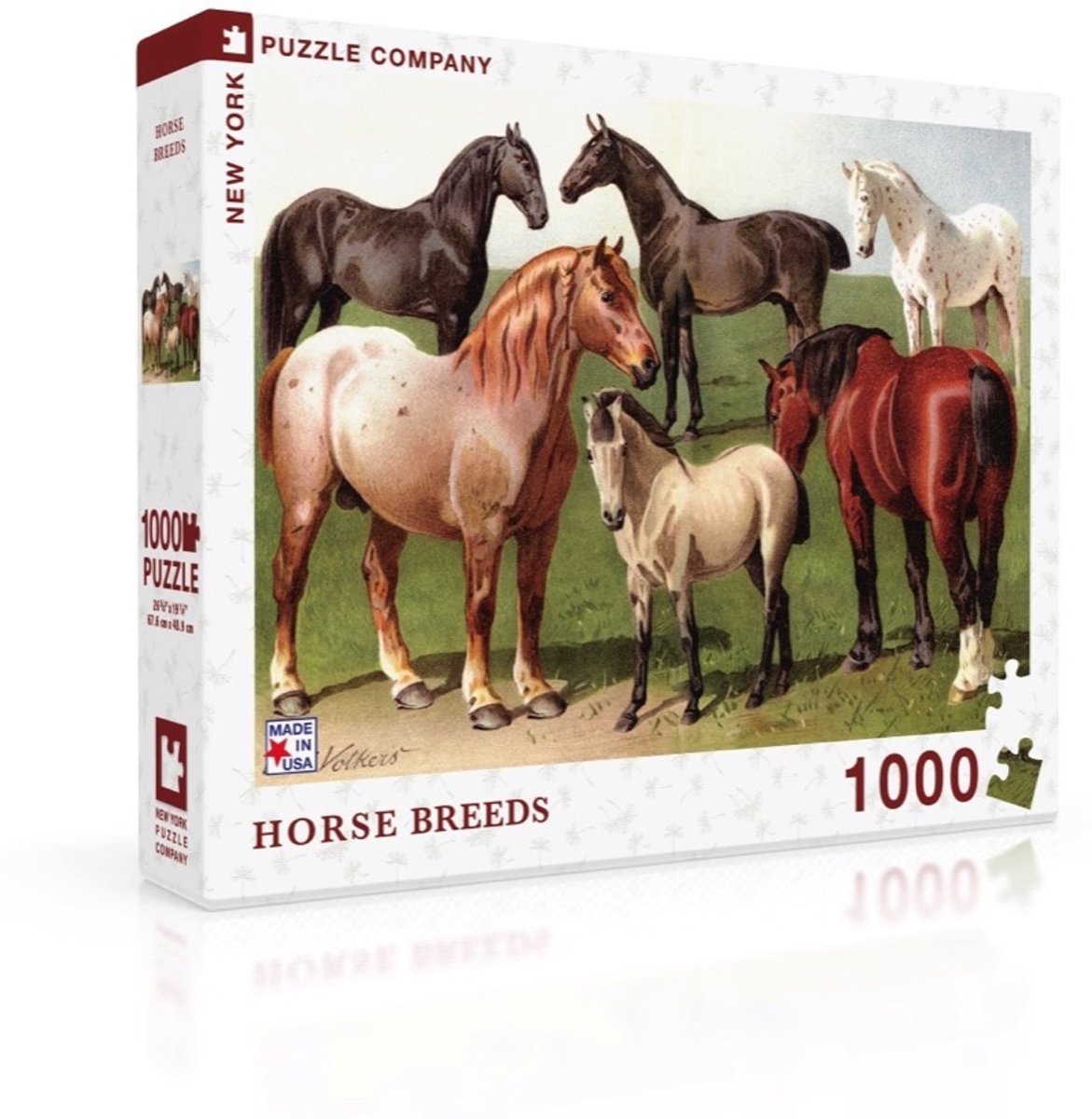 Horse Breeds - NYPC Vintage Images Collectie Puzzel 1000 Stukjes