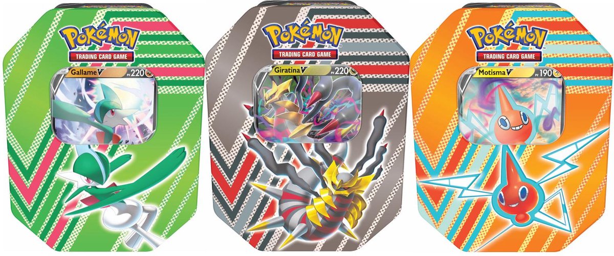 Pokémon TCG - Hidden Potential V-Forces Tin Box (Rotom-V / Gallade-V / Giratina-V - 1x Random Box)