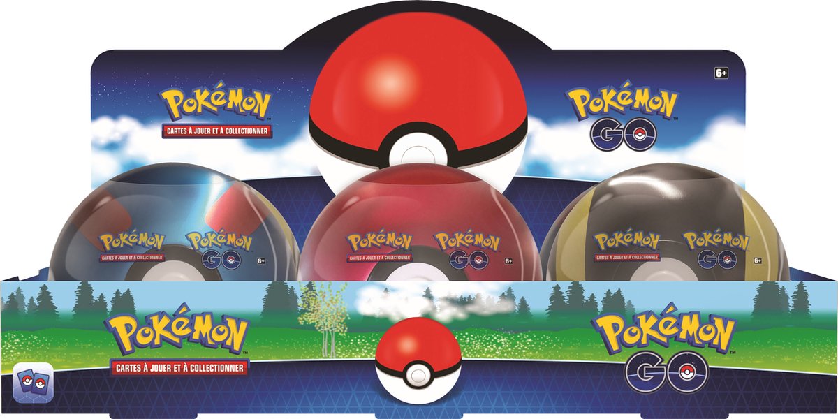 Pokémon TCG - Pokémon GO Pokéball Tin Display (Display x6)