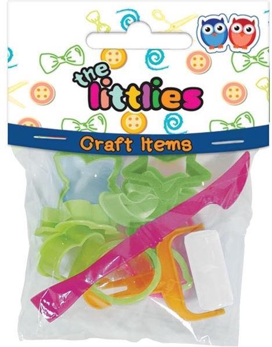 The Littlies Kleigereedschap Junior Groen/roze/oranje 10 Stuks