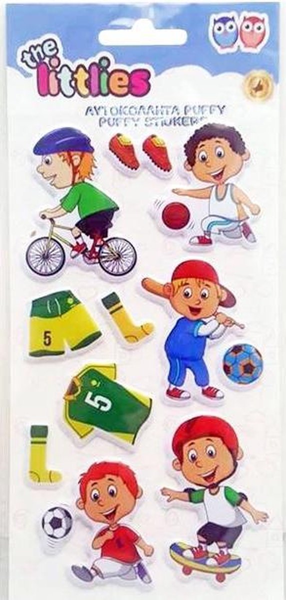 The Littlies Stickers Puffy Sporten Junior 22 Cm Vinyl