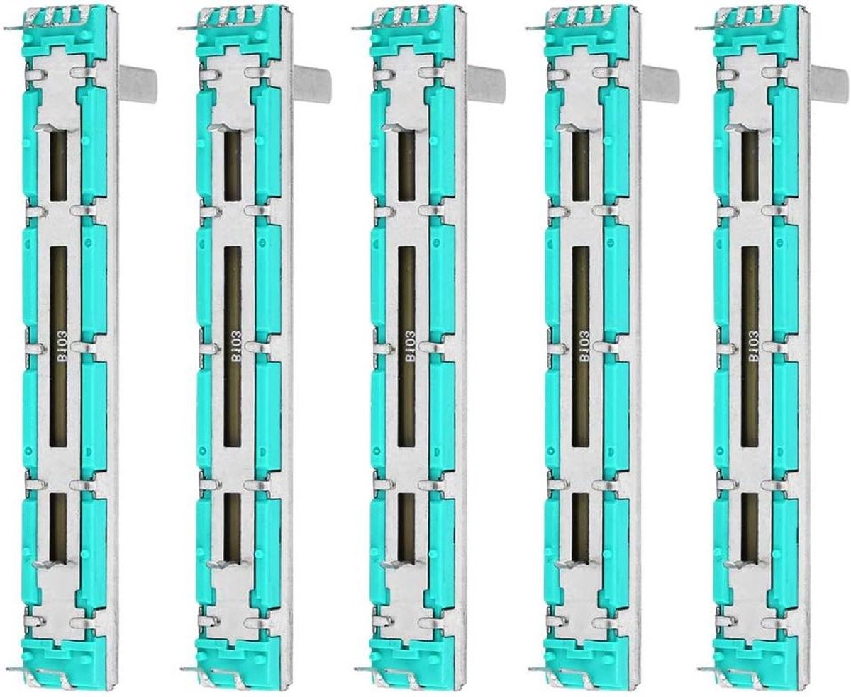   - Dubbelkanaals Schuifpotentiometer B10K voor Meerdere Doeleinden - Set van 5