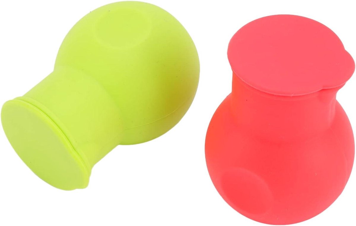   - Siliconen smeltkroes voor chocolade en boter - Hittebestendige saus smelter - Magnetron set - Creatief keukengereedschap - 2 stuks in rood en groen - Smelten - Keukenaccessoires
