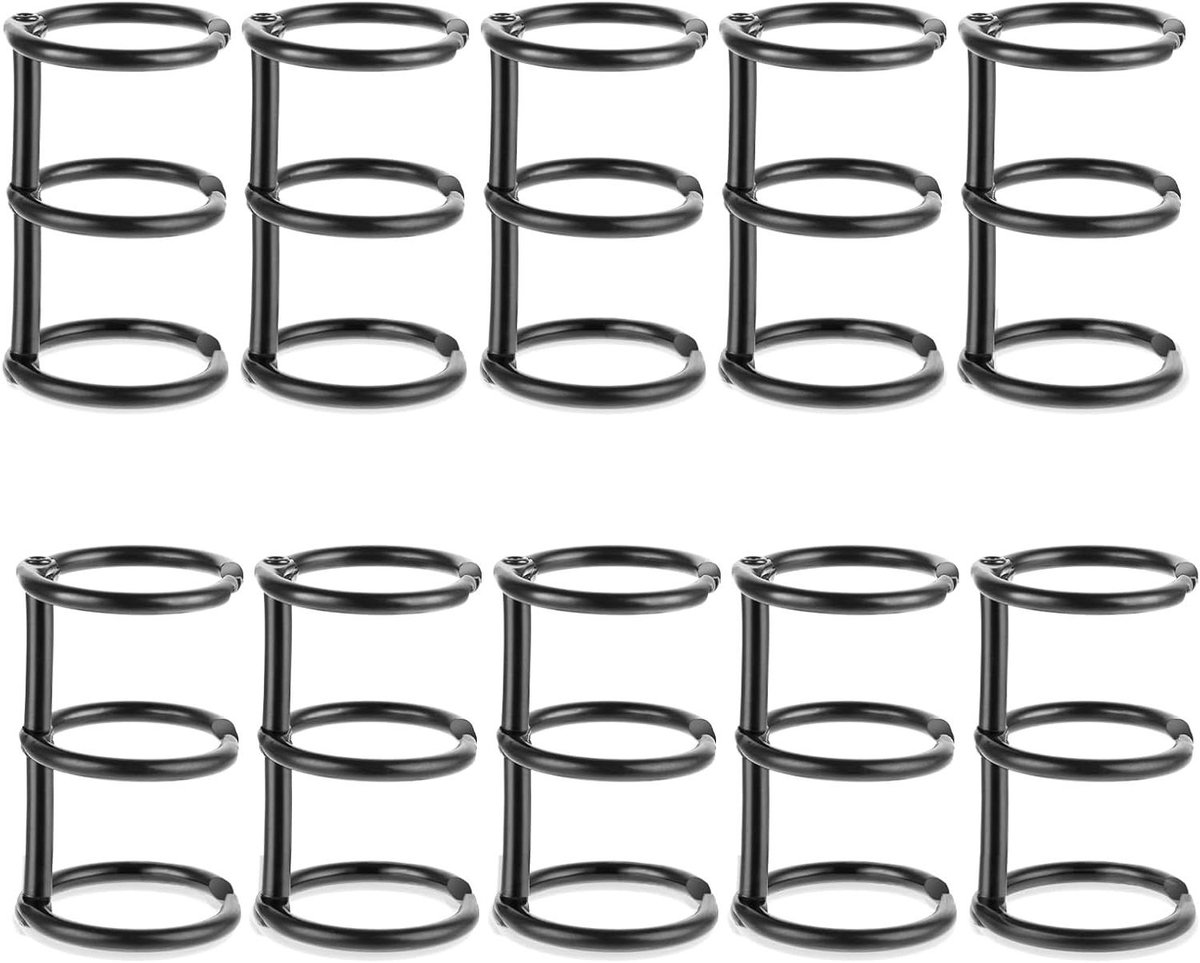 Thelau - Set van 10 metalen ringbanden - Kantoorbenodigdheden voor papieropslag