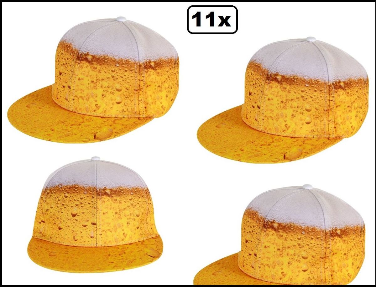 11x Bier baseball cap