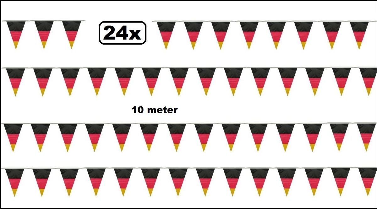 24x Vlaggenlijn Duitsland 10meter/ Oktoberfest