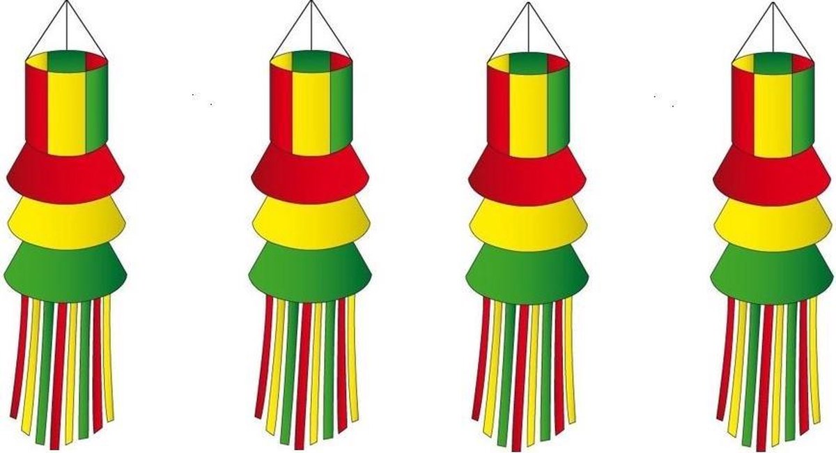 4x Windsock slierten 180 cm