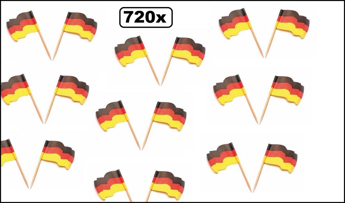 720x Cocktailprikker vlag Duitsland