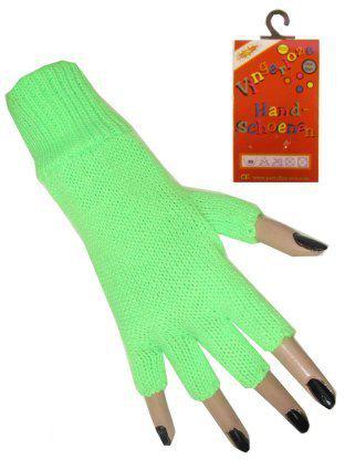 Vingerloze handschoen fluor groen