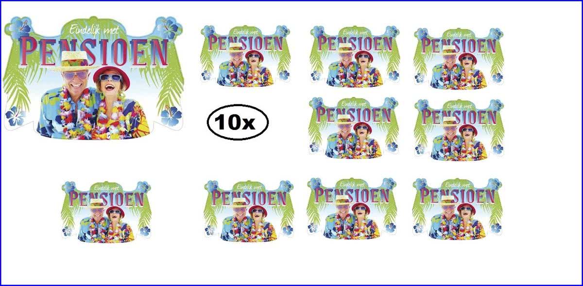 10x Kroonschild fotoprint Pensioen