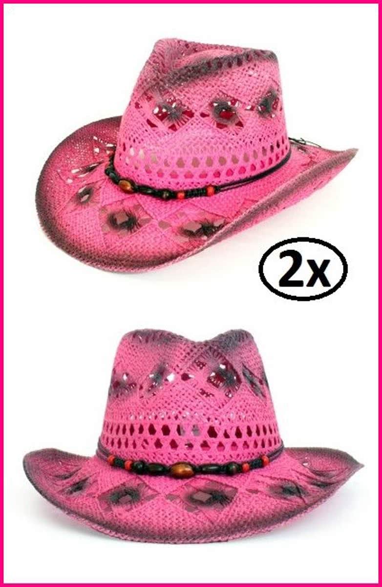 2x Toppers hoed Stetson crazy summer