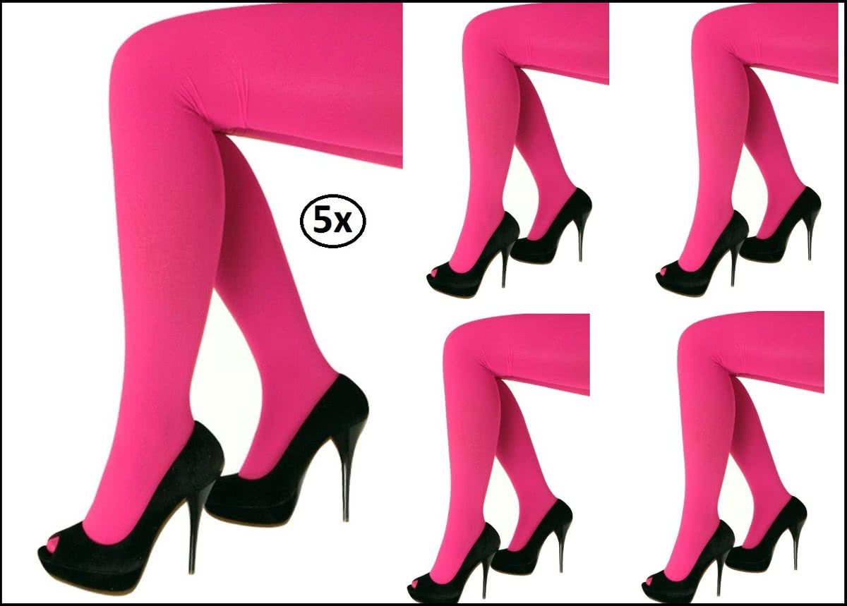 5x Legging pink one size