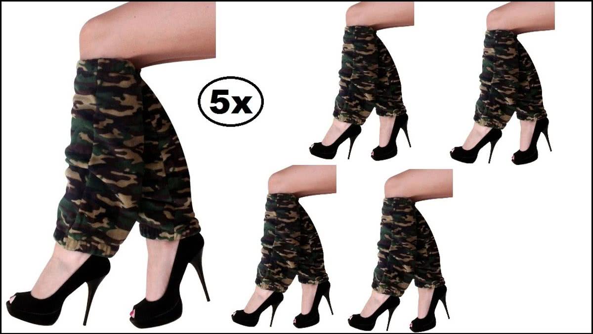 5x Softy beenwarmers camouflage print