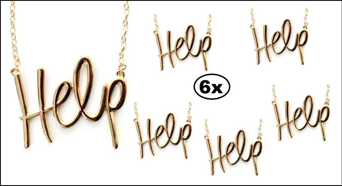 6x Ketting goud  Help