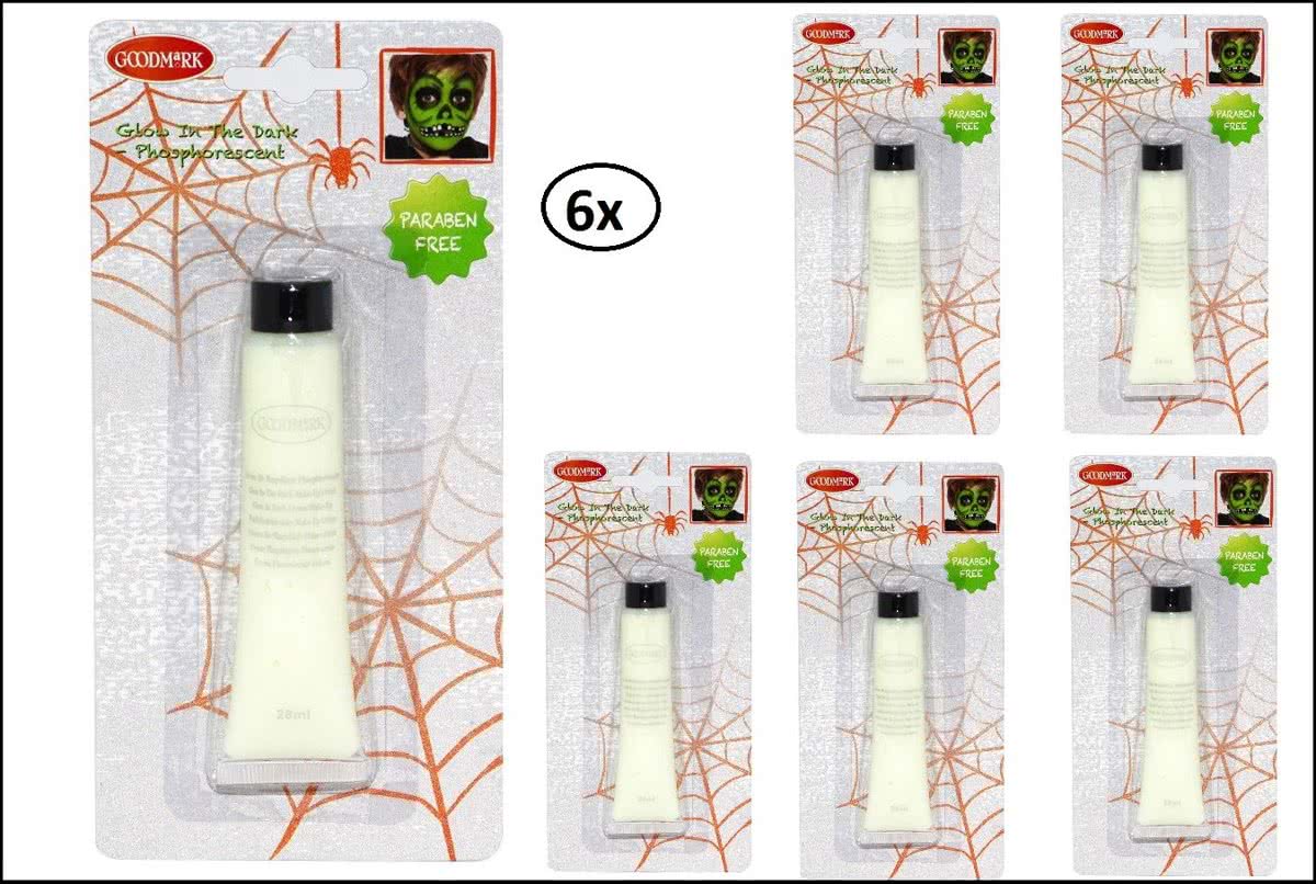 6x Make up cream GLOW IN THE DARK 28 ml