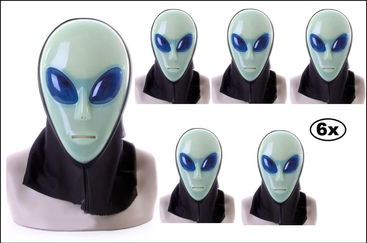 6x Masker alien plastic