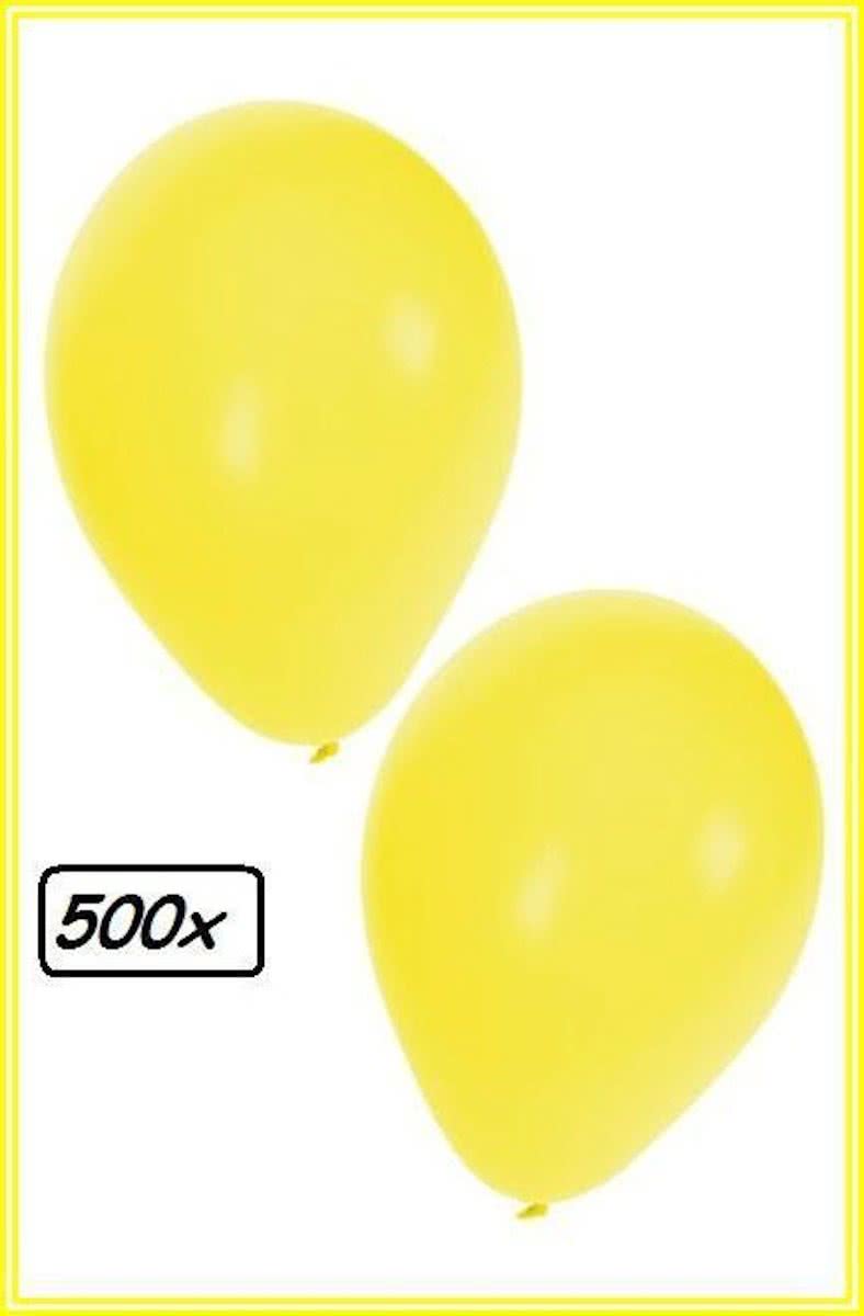 Ballonnen helium 500x geel