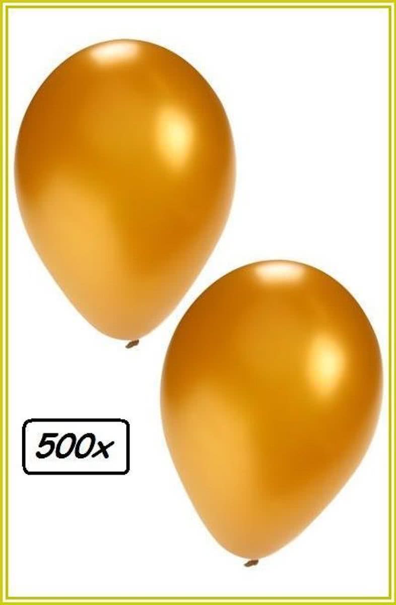 Ballonnen helium 500x goud